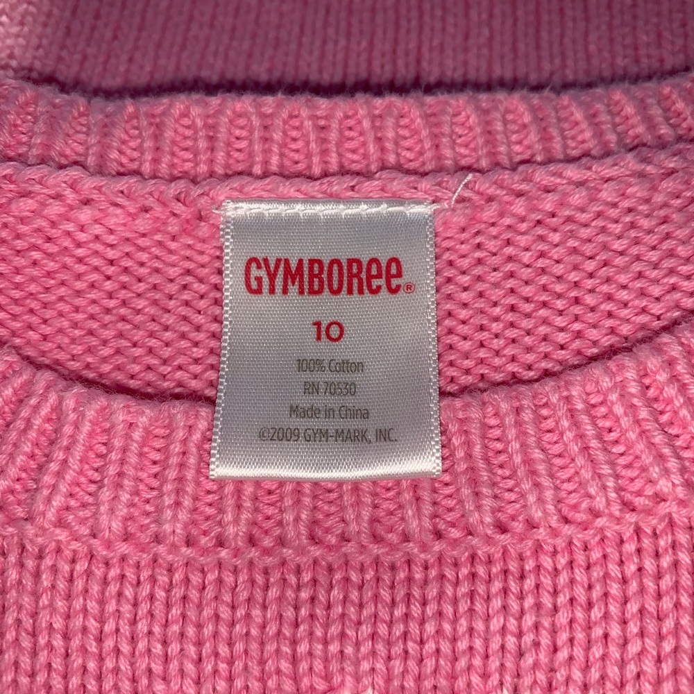 Gymboree Dress Pink Cotton Argyle Motif Sweater Dress - Picture 5 of 6